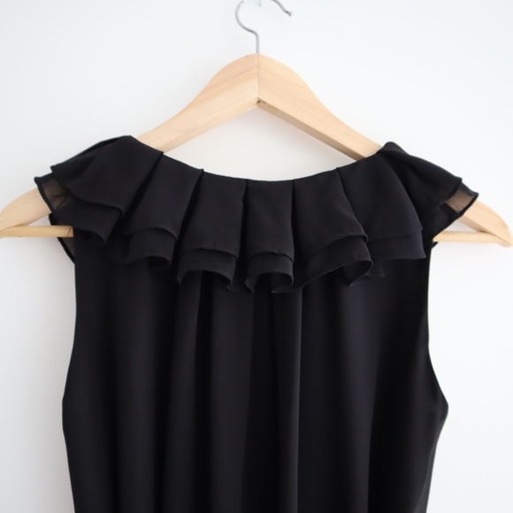 Calvin Klein Chiffon Ruffle Midi Dress - B… - Picture 4 of 6